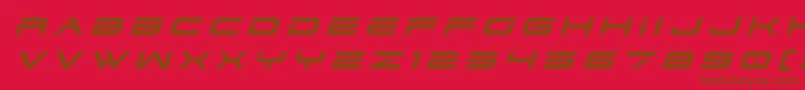 dodger3 1titleital-fontti – ruskeat fontit punaisella taustalla