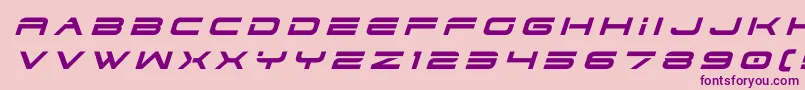 dodger3 1titleital Font – Purple Fonts on Pink Background