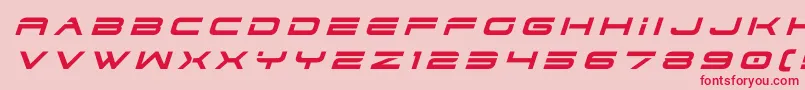 Шрифт dodger3 1titleital – красные шрифты на розовом фоне