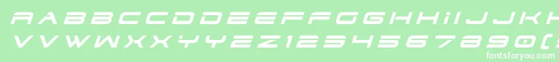 dodger3 1titleital Font – White Fonts on Green Background