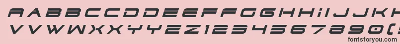 dodger3 1titleital Font – Black Fonts on Pink Background