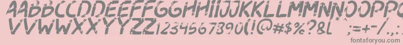 Шрифт Dogfight Italic – серые шрифты на розовом фоне