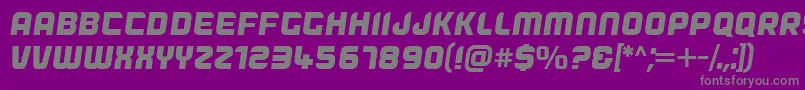 Шрифт Dogfish Oblique – серые шрифты на фиолетовом фоне