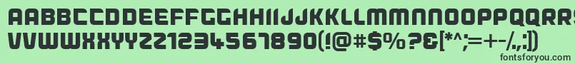 Dogfish Font – Black Fonts on Green Background