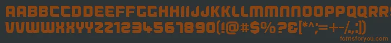 Dogfish Font – Brown Fonts on Black Background