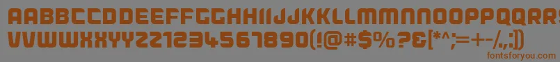 Dogfish Font – Brown Fonts on Gray Background