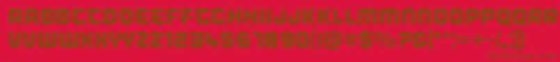 Dogfish Font – Brown Fonts on Red Background