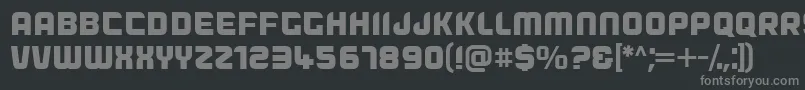 Dogfish Font – Gray Fonts on Black Background