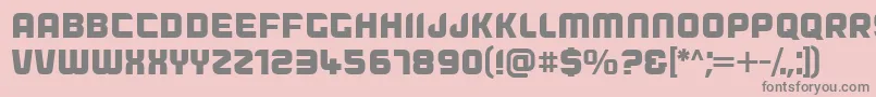 Dogfish Font – Gray Fonts on Pink Background