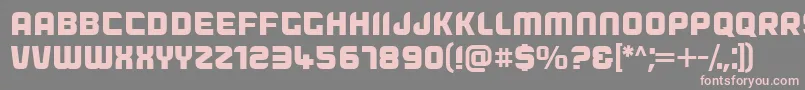 Dogfish Font – Pink Fonts on Gray Background