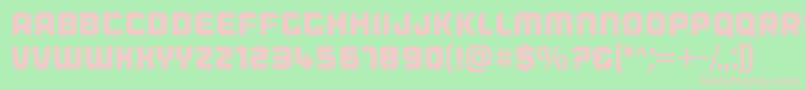 Dogfish Font – Pink Fonts on Green Background