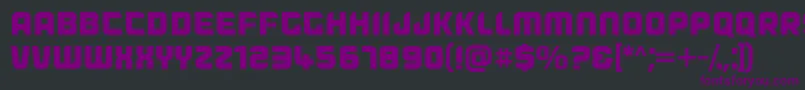Dogfish Font – Purple Fonts on Black Background