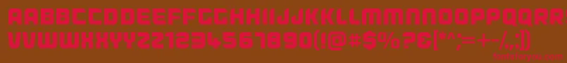 Dogfish Font – Red Fonts on Brown Background
