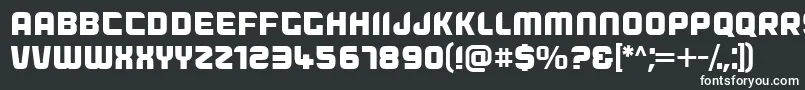 Dogfish Font – White Fonts on Black Background
