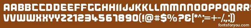 Dogfish Font – White Fonts on Brown Background