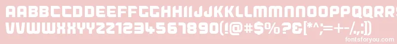 Dogfish Font – White Fonts on Pink Background