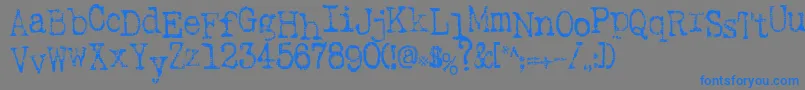 En savoir plus sur la police SaInkspot Police SaInkspot – polices bleues sur fond gris