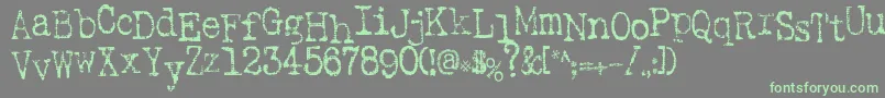 SaInkspot Font – Green Fonts on Gray Background