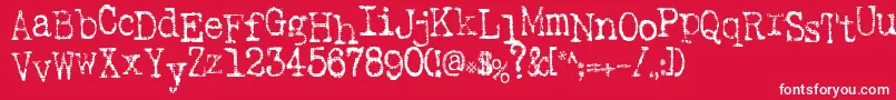 SaInkspot Font – White Fonts on Red Background
