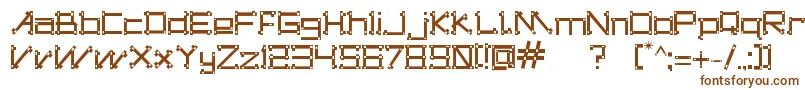 dogon s tribe Font – Brown Fonts on White Background