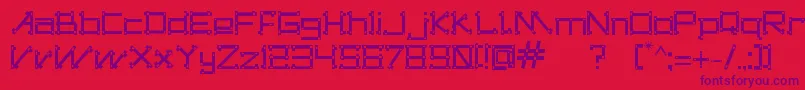 dogon s tribe Font – Purple Fonts on Red Background