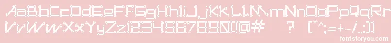 dogon s tribe Font – White Fonts on Pink Background