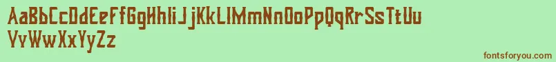 Dohong kaliba Free Version Font – Brown Fonts on Green Background