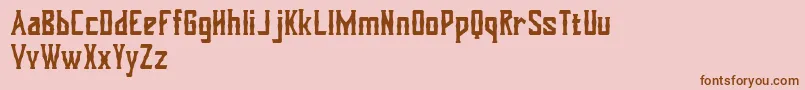 Dohong kaliba Free Version Font – Brown Fonts on Pink Background