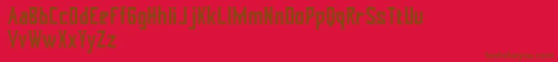 Dohong kaliba Free Version Font – Brown Fonts on Red Background