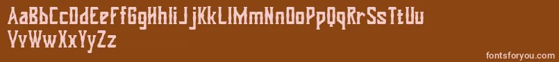 Dohong kaliba Free Version Font – Pink Fonts on Brown Background