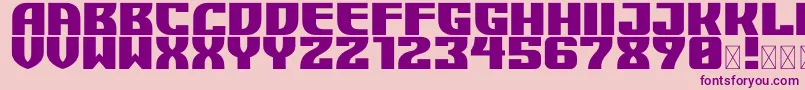 DOJO KICK Font – Purple Fonts on Pink Background