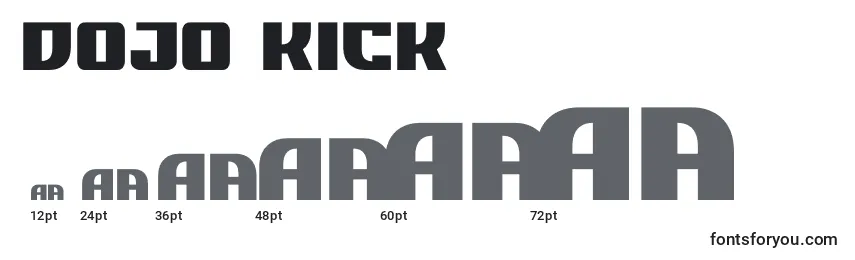 DOJO KICK Font Sizes