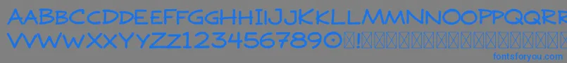 DOJO PEN MASTER DEMO Font – Blue Fonts on Gray Background