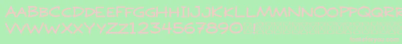 DOJO PEN MASTER DEMO Font – Pink Fonts on Green Background