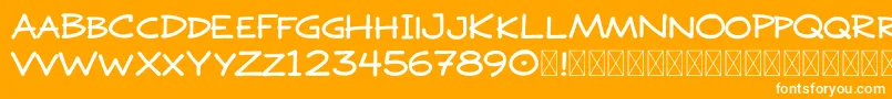 DOJO PEN MASTER DEMO Font – White Fonts on Orange Background