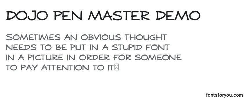 DOJO PEN MASTER DEMO Font