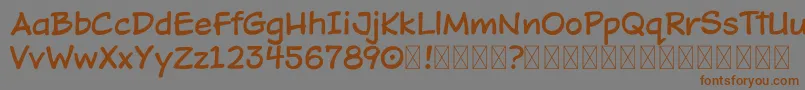 DOJO TOON DEMO Font – Brown Fonts on Gray Background