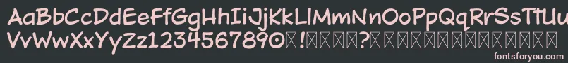 DOJO TOON DEMO Font – Pink Fonts on Black Background