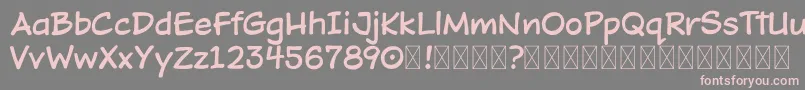 DOJO TOON DEMO Font – Pink Fonts on Gray Background