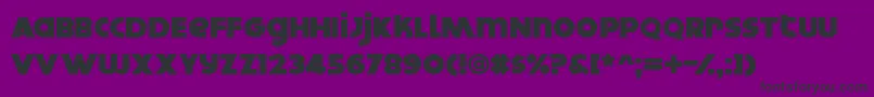 DOKYO    Font – Black Fonts on Purple Background
