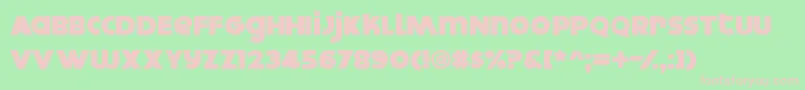 DOKYO    Font – Pink Fonts on Green Background