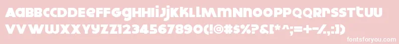 DOKYO    Font – White Fonts on Pink Background