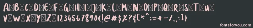 DOLANAN Font – Pink Fonts on Black Background
