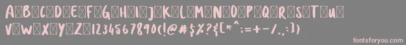 Шрифт DOLANAN – розовые шрифты на сером фоне