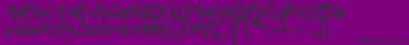 Dolato de Stato Font Font – Black Fonts on Purple Background