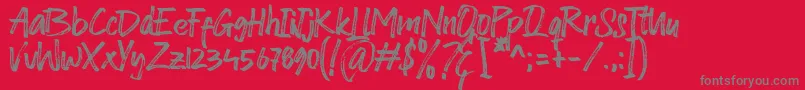 Dolato de Stato Font Font – Gray Fonts on Red Background