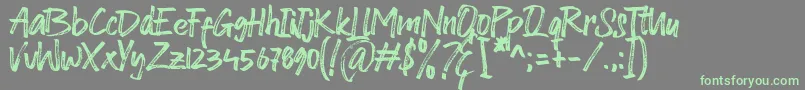 Weitere Informationen zur Dolato de Stato Font-Schriftart Dolato de Stato Font-Schriftart – Grüne Schriften auf grauem Hintergrund