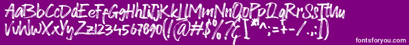 Dolato de Stato Font Font – White Fonts on Purple Background