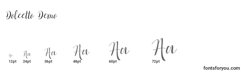 Dolcetto Demo Font Sizes