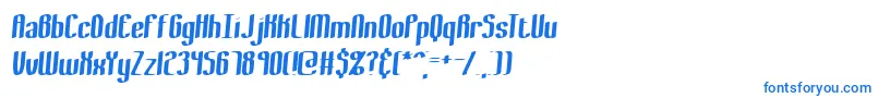BewilderThickBrk Font – Blue Fonts on White Background